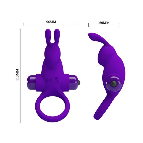 Ерекційне кільце - Pretty Love Vibrant Penis Ring I Purple | Зображення 4