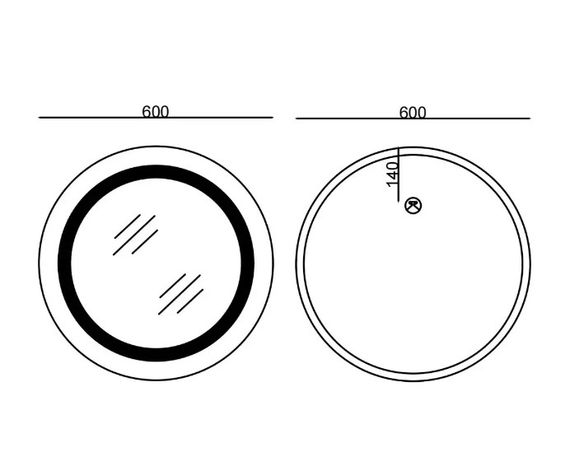 Дзеркало Mixxus PLAIN MC02-60-CASE з LED Touch, Anti-fog, димером, рег. яскравості, годинником (MI6661) | Зображення 8
