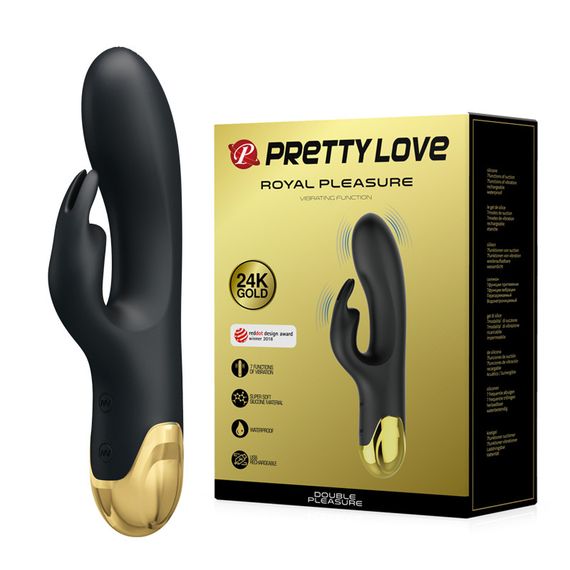 Вібратор - Pretty Love Royal Pleasure Double Pleasure Black Sex Aura