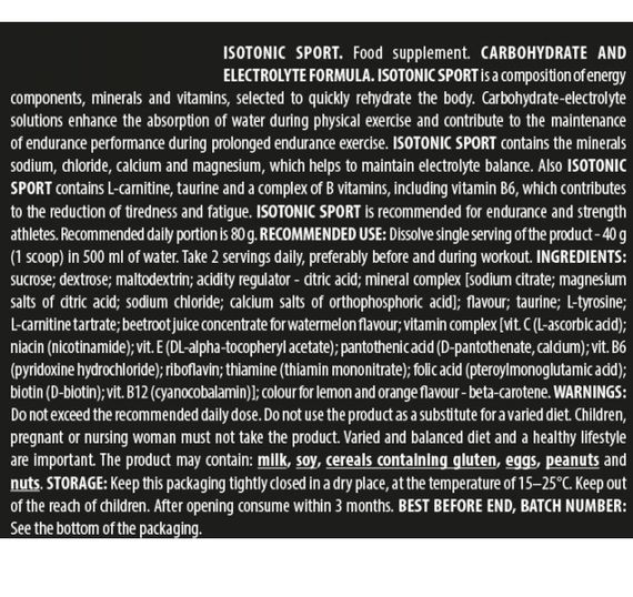 Изотоник Trec Nutrition Isotonic Sports 400 g /10 servings/ Orange | Зображення 1