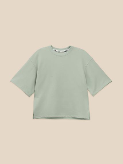 Футболка оверсайз однотонна жіноча LAWA WBC02538 2XL Мятно-зелений shop (2000999636691)