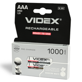 Акумулятор AAA/HR03 1000 mAh (бл-2шт) Videx