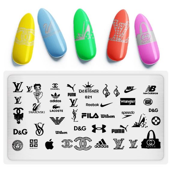 Пластина 021 для стемпінгу Designer Professional (12х6см) | Зображення 1