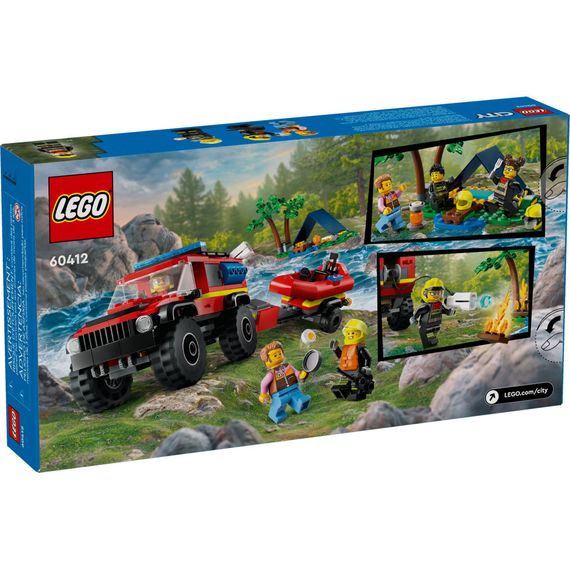 Конструктор LEGO City Пожежний позашляховик з рятувальним човном 301 деталей (60412) | Зображення 8