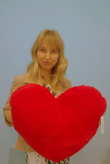 Іграшка Аліна подушка Серце 50 см червоний | Зображення 1