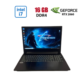 Ігровий ноутбук Prostar NH55ED / 15.6" (1920x1080) IPS / Intel Core i7-8750H (6 (12) ядер по 2.2 - 4.1 GHz) / 16 GB DDR4 / 128 GB SSD + 1000 GB HDD / nVidia GeForce RTX 2060, 6 GB GDDR6, 192-bit / WebCam б/в