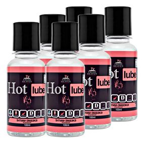 Интим-смазка согревающая (блок 6шт) Fresh Heaven Hot Lube 100ml (Travel версия)