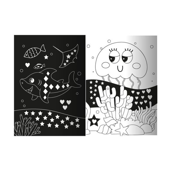 Детская книжечка с неоновыми стикерами "Морское королевство" РМ-69-02 | Зображення 2