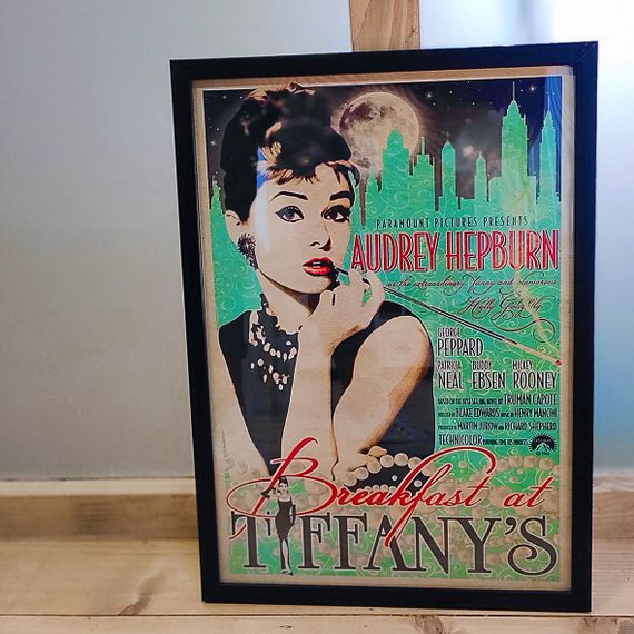 Постер в рамке Breakfast at Tiffany`s 21х30см, A4 (MT4_21L007_BL)