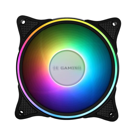 Корпусной вентилятор 2E GAMING (F120OI-ARGB) 120мм,3+3pin5VAura,черн.лопасти,рамка, outer-inner LED (2E-F120OI-ARGB) | Зображення 3