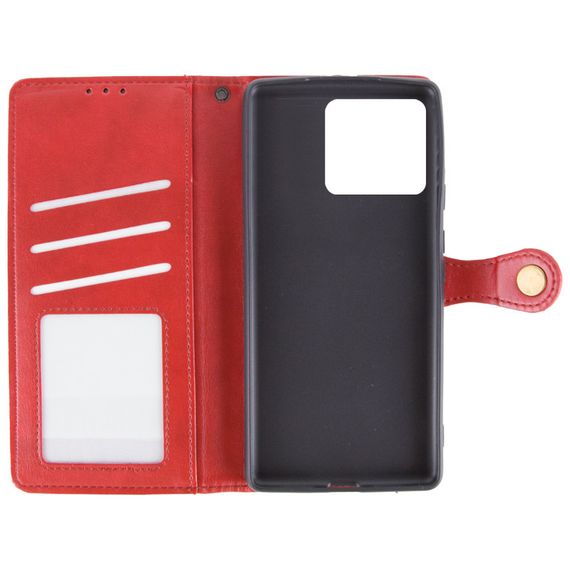 Шкіряний чохол-книжка GETMAN Gallant (PU) для ZTE Blade A55 4G Червоний | Зображення 5