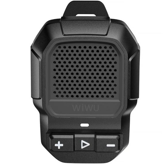 Bluetooth Колонка WiWU SPK-001 Buddy Fun with Magnetic Clip 3W Black | Зображення 3