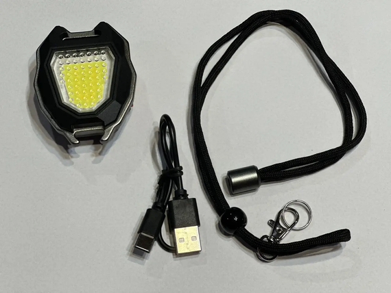 Мінісвітлодіодний ліхтарик, брелок, запальничка 7в1 USB-зарядка магніт | Зображення 3