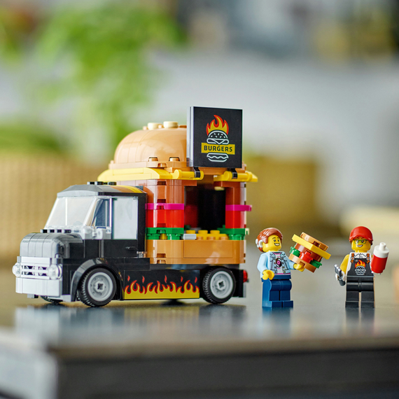 Конструктор LEGO City Вантажівка з гамбургерами 194 деталей (60404) ff | Зображення 9