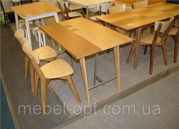 Стул Рондо деревянный обеденный, цвет каркаса орех, спинка и сиденье ясень натуральный | Зображення 4