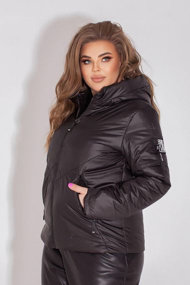 Жіноча демісезонна куртка, арт. 1008, чорний | Зображення 2