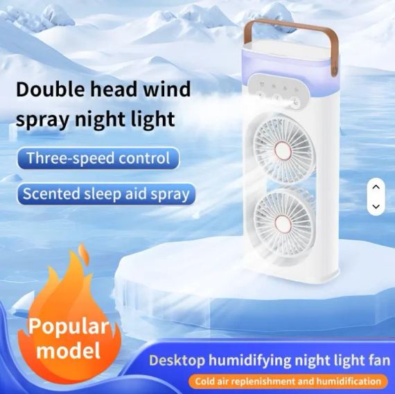 Настольный вентилятор-увлажнитель с 3 режимами тумана и водяным охлаждением и 180 LY-938 | Зображення 6