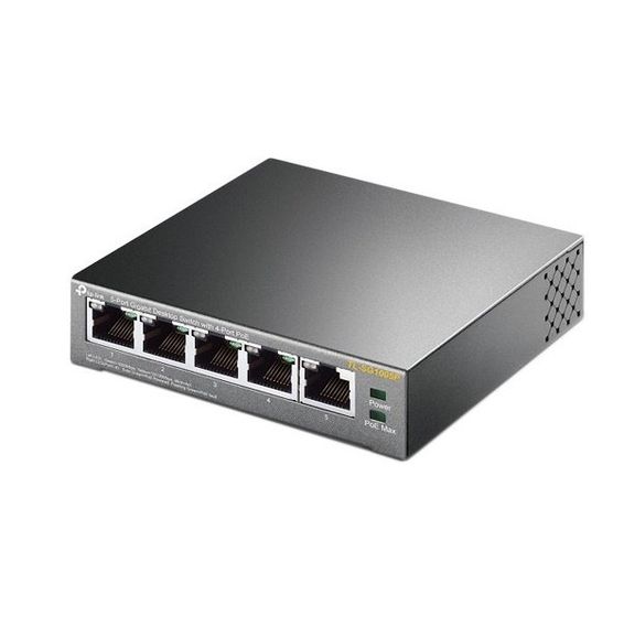TP-Link Комутатор TL-SG1005P 5xGE/4xPoE 56W некерований (TL-SG1005P) | Зображення 3