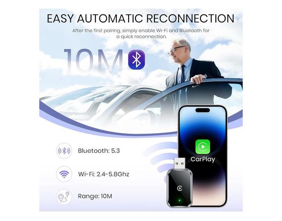 CarPlay Adapter бездротовий адаптер для iPhone | Зображення 3