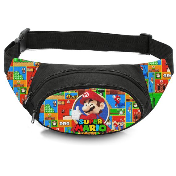 Сумка-бананка дитяча з принтом Super Mario поясна сумка для хлопчика (4549)
