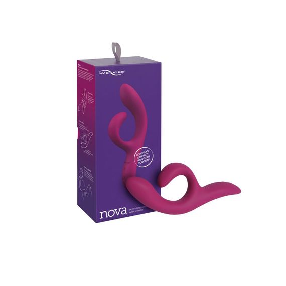 Смарт вибратор-кролик We-Vibe Nova Fuchsia, эргономичный, регулируемый угол наклона ствола Sex Aura | Зображення 7