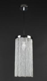 Люстра підвісна на 1 лампочку 27842 Хром 45-180х18х18 см.