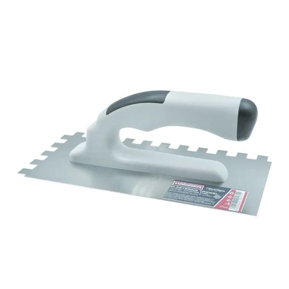 Терка з нержавіючої сталі CLASSIC, 130x270 мм, зуб 12x12 мм, двокомпонентна ручка, HAISSER (арт. 37435)