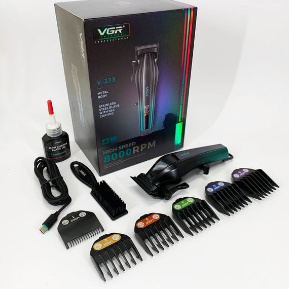Акумуляторна машинка для стрижки VGR V-273 GREEN | Зображення 4
