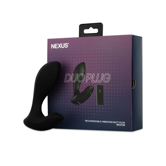 Анальная вибропробка Nexus DUO Plug Medium, пульт ДУ sexstyle | Зображення 1
