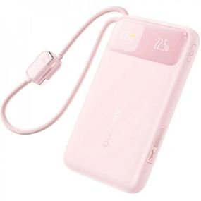 Портативний ЗП Power Bank Baseus EnerFill FC11 PD22.5W with cable 10000 mAh (E0027R) Baby Pink