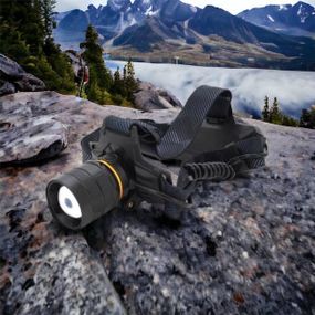 Ліхтар акумуляторний для риболовлі Bailong BL-8076-2-GT100, Налобний ліхтар з лінзою, Світлодіодний ліхтар CY-152 на лоб