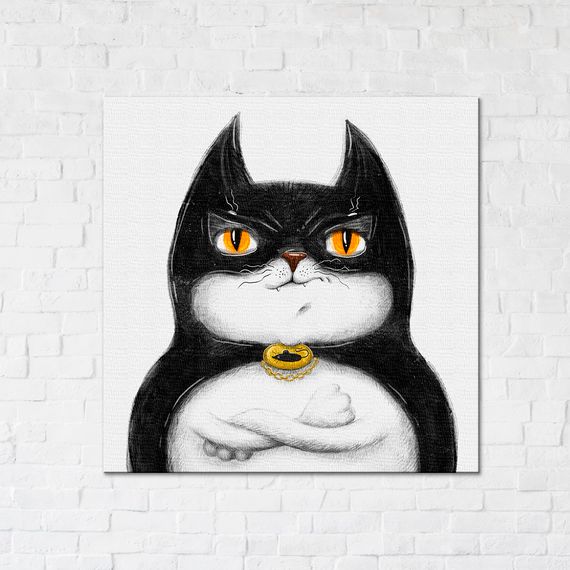 Котик Бетмен ©Маріанна Пащук