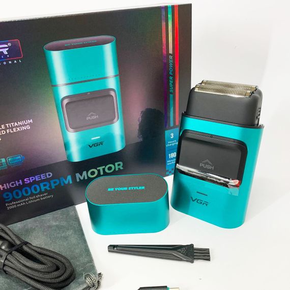 Професійна бритва для чоловіків VGR V-307, Чоловіча бездротова електрична бритва, Бритви електричні HN-93 | Зображення 5