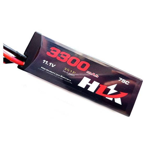 Акумулятор HLK 11.1v 3300 mAh Li-Po 3s 70C Hard Case | Зображення 1