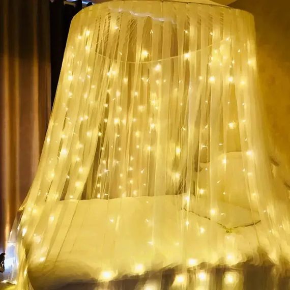 Світлодіодна гірлянда-водоспад Сіточка XPRO 3x3 м 300 LED теплий білий світло IP44 (234564306_377) | Зображення 5