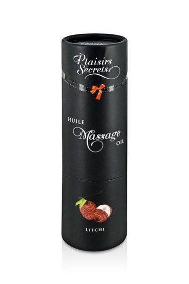 Масажна олія Plaisirs Secrets (59 мл) з афродизіаками, їстівна, подарункова упаковка, Лічі | Зображення 2