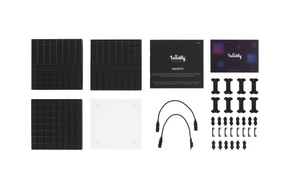 Панель Smart LED Twinkly Squares 3 RGB, Gen II, IP20, 16x16см, розширення до TWQ064STW-07-BEU (TWQ064STW-03-BAD) | Зображення 1