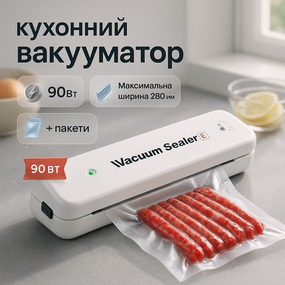 Аппарат для вакуумной упаковки овощей VACUUM, Вакуумный запайщик для мяса Вакуумные приборы кухни IF-66