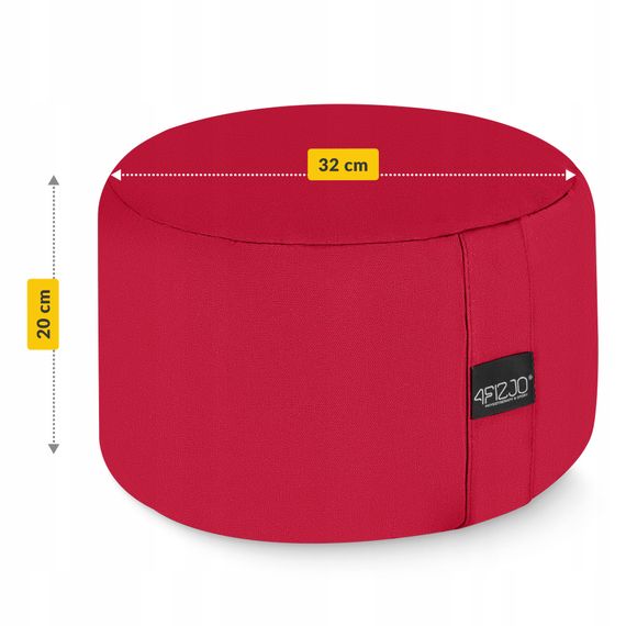 Подушка для йоги та медитації 4FIZJO Zafu кругла 32 x 20 см Red (P-5907739315526) | Зображення 2