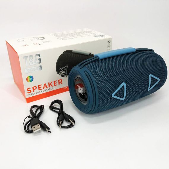 Портативна колонка bluetooth з AUX входом TG657, Світлова bluetooth колонка з хорошим звуком HI-36 | Зображення 7