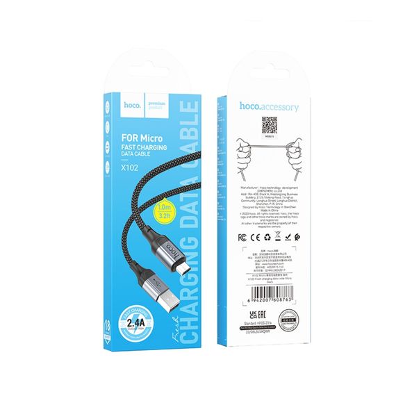 USB Hoco X102 Micro 2.4A | Зображення 1