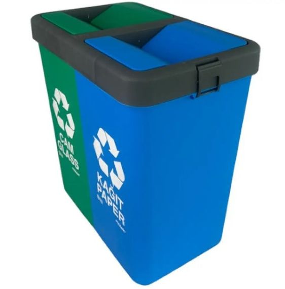 Контейнер для сортування сміття Motek 40+40 л (CK-415) | Зображення 2