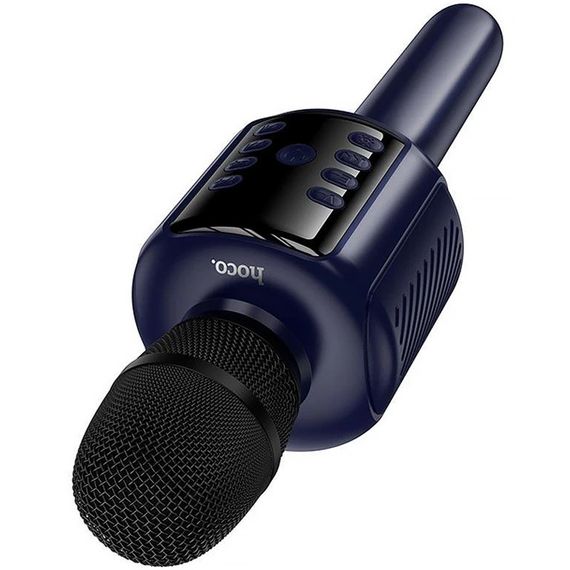 Караоке Микрофон-колонка Hoco L24 Shine Blue | Зображення 1