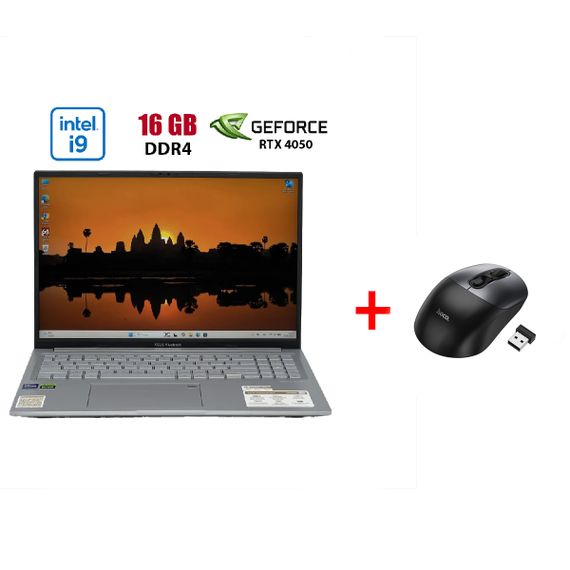 Ігровий ультрабук Б-клас Asus Vivobook 16X K3605V / 16" (1920x1200) IPS / Intel Core i9-13900H (14 (20) ядер по 4.1 - 5.4 GHz) / 16 GB DDR4 / 960 GB SSD / nVidia GeForce RTX 4050, 6 GB GDDR6, 96-bit / WebCam б/в + Подарунок Бездротова миша HOCO GM28