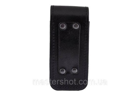 Подсумок чохол для магазину ПМ пістолет Макарова формований B на липучці шкіра чорний | Зображення 1