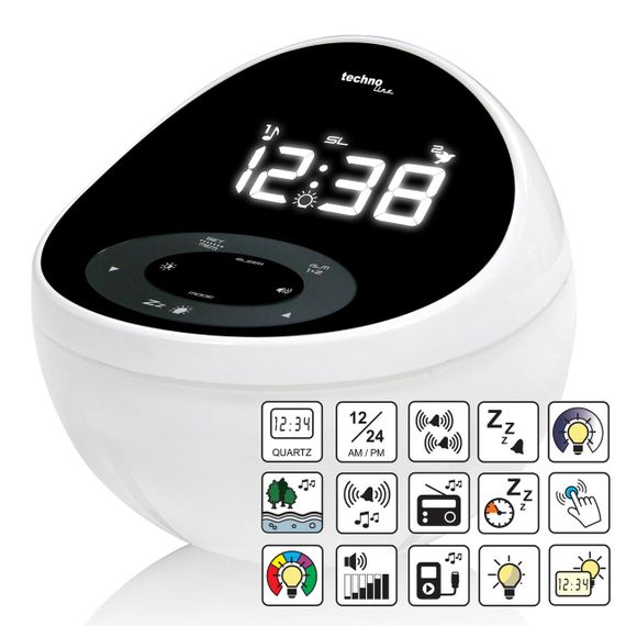 Годинник настільний з радіо Technoline WT500 Black/White (WT500) | Зображення 4
