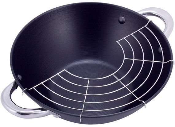 Казан чавунний "Wok" 3.6л, з антипригарним покриттям і аромо-кришкою | Зображення 6