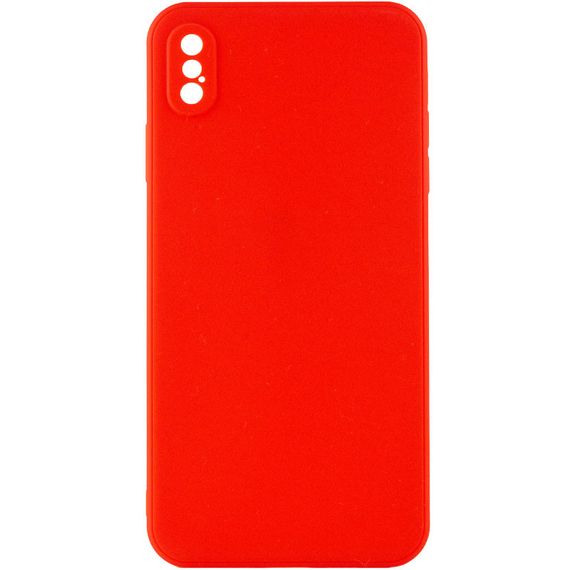 Силиконовый чехол Candy Full Camera для Apple iPhone XS Max (6.5") Красный / Red