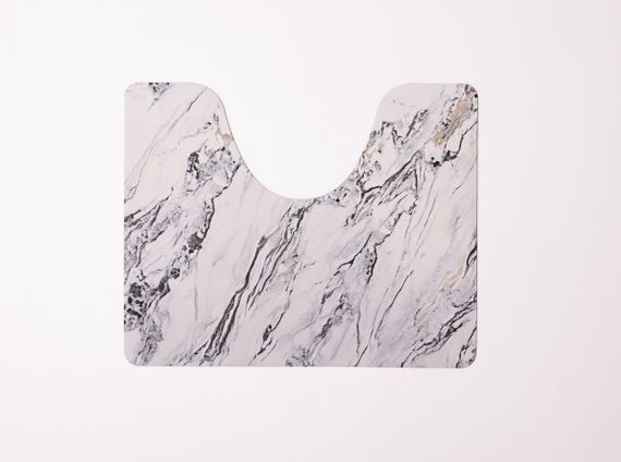 Набір килимків для ванної та туалету White Marble 50*80/40*50 см Yiwu HP-42-181 | Зображення 2