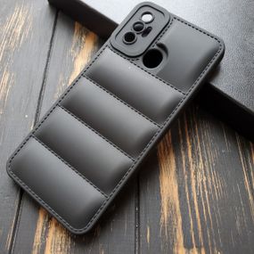 Чохол силіконовий Down Jacket для Tecno Spark 7 колір Чорний